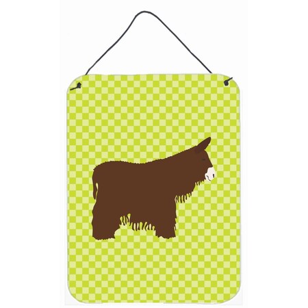 Carolines Treasures Poitou Poiteuin Donkey Green Wall or Door Hanging Prints BB7678DS1216